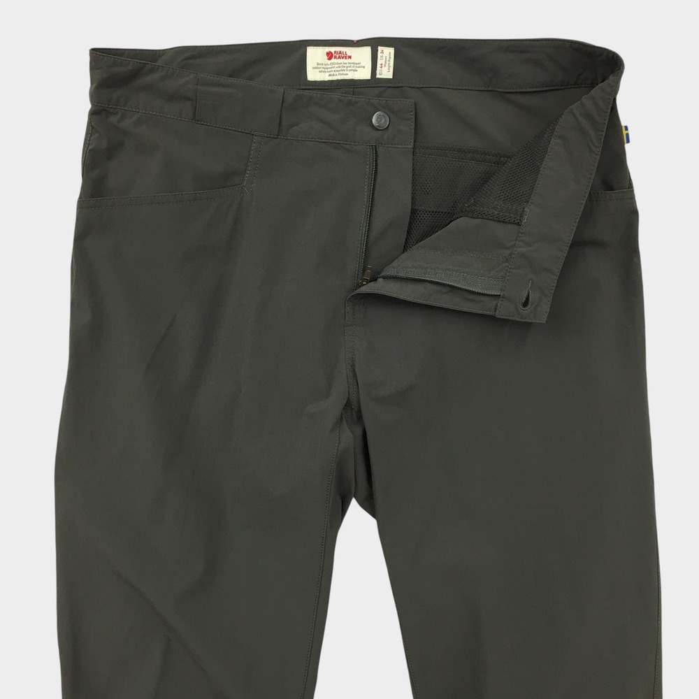 Fjallraven High Coast Lite Trousers Womens 34 Grey Hiking Outdoor Pants Regular